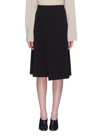Main View - Click To Enlarge - THEORY - Buckled wrap skirt