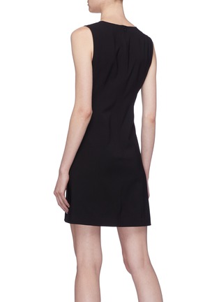 Back View - Click To Enlarge - THEORY - 'Easy' V-neck shift dress