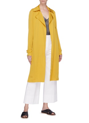Figure View - Click To Enlarge - THEORY - 'Oaklane' silk trench coat