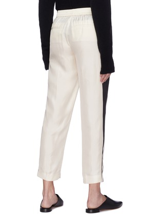 Back View - Click To Enlarge - THEORY - Stripe silk twill pants