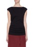 Main View - Click To Enlarge - THEORY - Ruched boat neck top