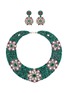 Main View - Click To Enlarge - AISHWARYA - Diamond emerald ruby bib necklace