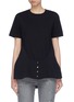 Main View - Click To Enlarge - T BY ALEXANDER WANG - Button silk panel T-shirt