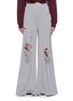 Main View - Click To Enlarge - T BY ALEXANDER WANG - Distressed wide leg sweatpants