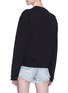 Back View - Click To Enlarge - T BY ALEXANDER WANG - Distressed sweatshirt