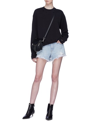 Figure View - Click To Enlarge - T BY ALEXANDER WANG - Distressed sweatshirt
