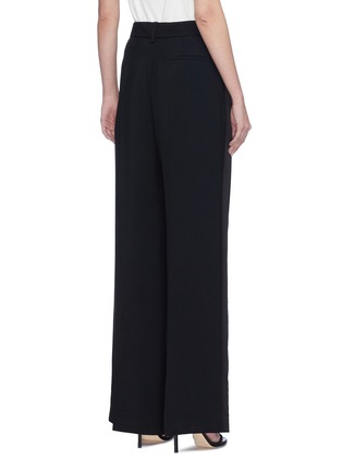 Back View - Click To Enlarge - T BY ALEXANDER WANG - Stripe outseam wide leg twill suiting pants