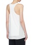 Back View - Click To Enlarge - T BY ALEXANDER WANG - Button silk panel tank top