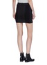 Back View - Click To Enlarge - T BY ALEXANDER WANG - Double zip panelled skirt