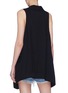 Back View - Click To Enlarge - T BY ALEXANDER WANG - Long open twill gilet