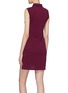 Back View - Click To Enlarge - T BY ALEXANDER WANG - Sleeve tie stripe polo dress