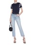 Figure View - Click To Enlarge - T BY ALEXANDER WANG - Stripe shoulder T-shirt