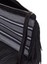 Detail View - Click To Enlarge - PIERRE HARDY - x lemlem 'Liya' suede fringe stripe pouch