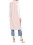 Back View - Click To Enlarge - ALICE & OLIVIA - 'Keaton' extended lapel crepe long vest