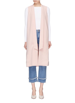 Main View - Click To Enlarge - ALICE & OLIVIA - 'Keaton' extended lapel crepe long vest