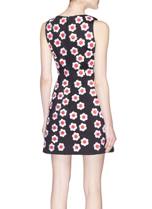 Back View - Click To Enlarge - ALICE & OLIVIA - 'Lindsey' sequin floral embroidered dress