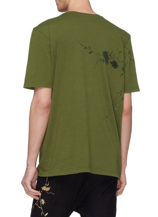 Back View - Click To Enlarge - HAIDER ACKERMANN - Floral print T-shirt