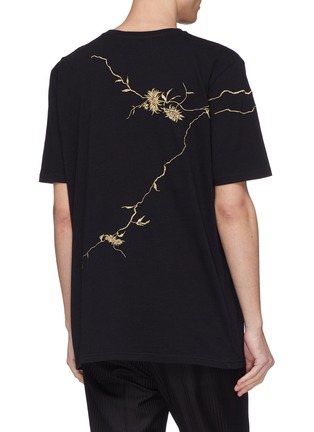 Back View - Click To Enlarge - HAIDER ACKERMANN - Floral embroidered T-shirt
