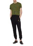 Figure View - Click To Enlarge - HAIDER ACKERMANN - Floral embroidered outseam jogging pants