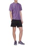 Figure View - Click To Enlarge - 73398 - Reflective stripe raw cuff sweat shorts