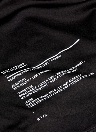  - 73398 - Reflective logo print performance long sleeve T-shirt