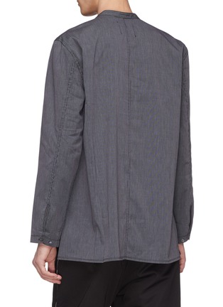Back View - Click To Enlarge - SIKI IM / DEN IM - Mandarin collar pinstripe shirt