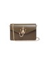 Main View - Click To Enlarge - JW ANDERSON - Logo plate leather shoulder bag