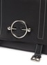 Detail View - Click To Enlarge - JW ANDERSON - 'Disc' barbell ring leather satchel