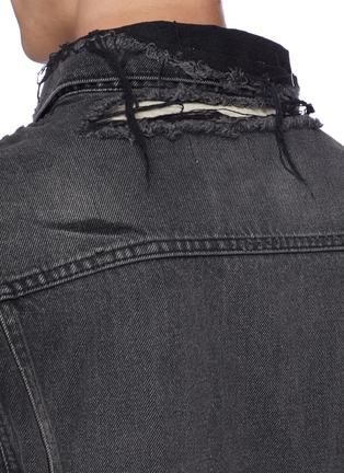 Detail View - Click To Enlarge - 10090 - 'Thumper' distressed denim jacket