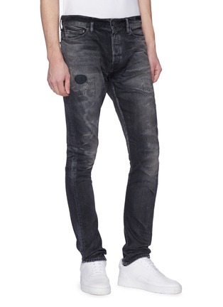 Front View - Click To Enlarge - 10090 - 'The Cast 2' ripped skinny jeans