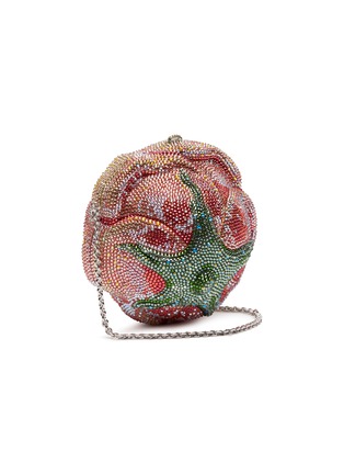 Figure View - Click To Enlarge - JUDITH LEIBER - 'Apricot Rose' crystal pavé minaudière