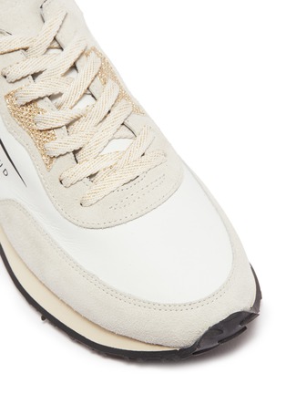 Detail View - Click To Enlarge - GHŌUD - Suede panel leather sneakers