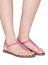 Figure View - Click To Enlarge - SAM EDELMAN - 'Gigi' suede thong sandals