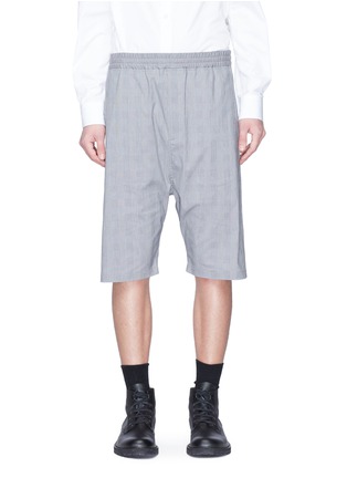 Main View - Click To Enlarge - NEIL BARRETT - Drop crotch houndstooth check shorts