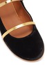 Detail View - Click To Enlarge - MALONE SOULIERS - 'Maureen' strappy velvet kids flats