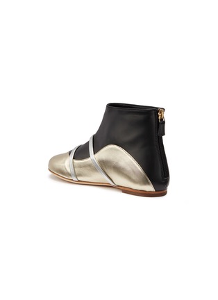 Figure View - Click To Enlarge - MALONE SOULIERS - 'Madison' strappy colourblock leather kids ankle boots