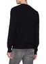 Back View - Click To Enlarge - - - 'L'Amore é Bellezza' slogan intarsia cashmere sweater