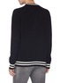 Back View - Click To Enlarge - - - Crown logo intarsia cashmere sweater