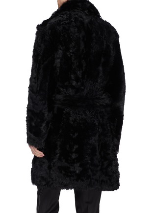 Back View - Click To Enlarge - - - Belted lambskin shearling coat