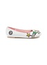 Main View - Click To Enlarge - WINK - 'Ice Cream' star appliqué patent leather kids ballet flats