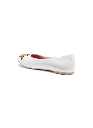 Figure View - Click To Enlarge - WINK - 'Ice Cream' star appliqué patent leather kids ballet flats