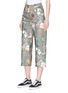 Front View - Click To Enlarge - TOPSHOP - Tropical floral print culottes