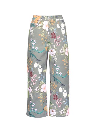 Main View - Click To Enlarge - TOPSHOP - Tropical floral print culottes