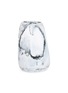 Main View - Click To Enlarge - DINOSAUR DESIGNS - Pebble large vase – Black & Snow Swirl