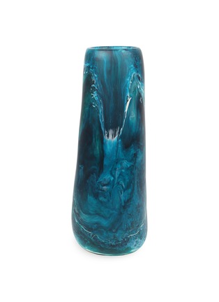 Detail View - Click To Enlarge - DINOSAUR DESIGNS - Pebble tall vase – Lagoon Swirl