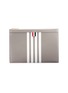 Main View - Click To Enlarge - THOM BROWNE  - Stripe pebble grain leather document holder