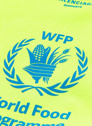  - BALENCIAGA - x World Food Programme slogan print oversized hoodie