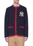 Main View - Click To Enlarge - GUCCI - x Major League Baseball 'NY Yankees™' logo appliqué wool-alpaca jacket
