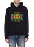 Main View - Click To Enlarge - GUCCI - Logo print oversized hoodie