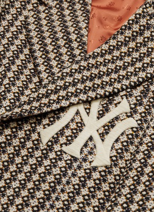  - GUCCI - x Major League Baseball 'NY Yankees™' logo appliqué tweed blazer